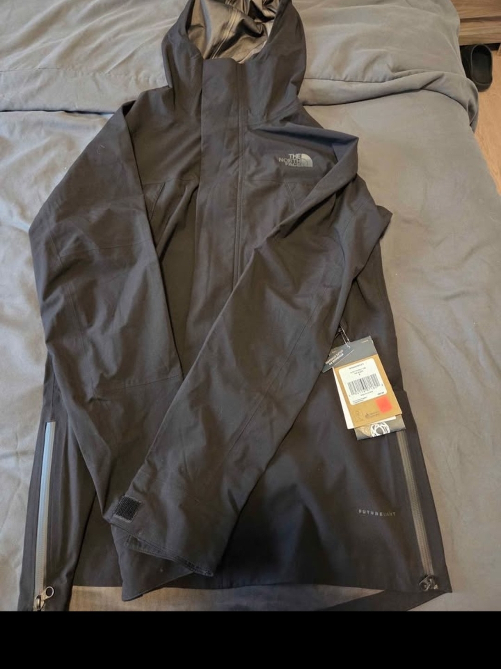 The North Face Men's Black FUTURELIGHT Hooded Rain Jacket
